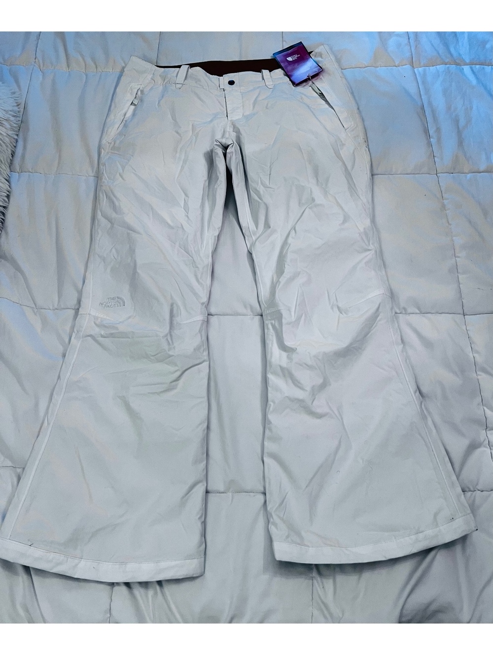 New The North Face Women's Extra Large White Snow Ski Snowboard Pants